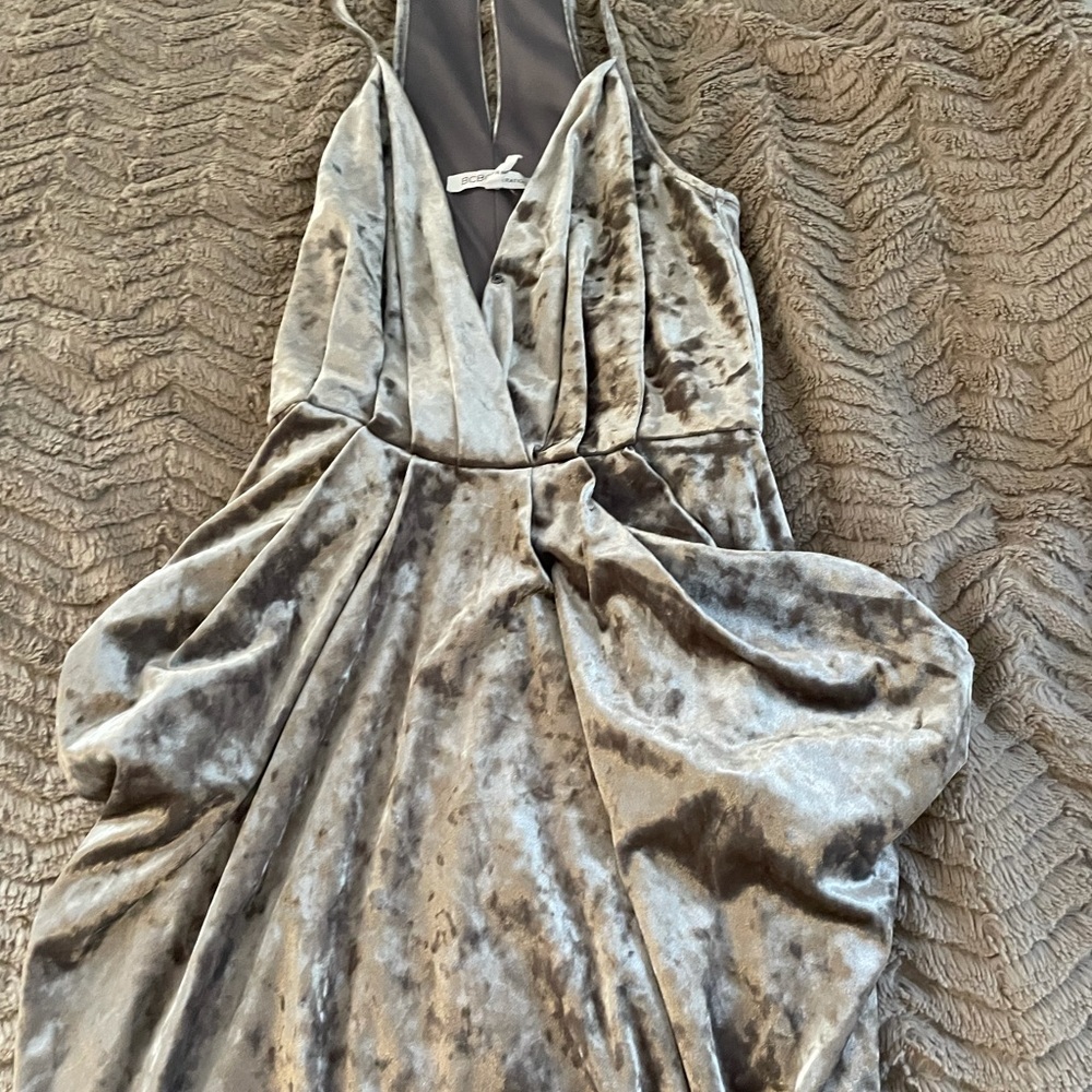 BCBGeneration gray velvet dress - Picture 6 of 7